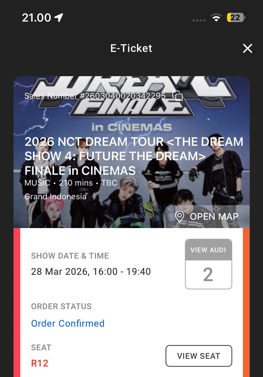 WTS live viewing 28 Maret 2026 di GI
Price sesuai web
Alasan jual aku udah dapet tiket lagi ber 2 sama temenku di spark
NO SCAM❌