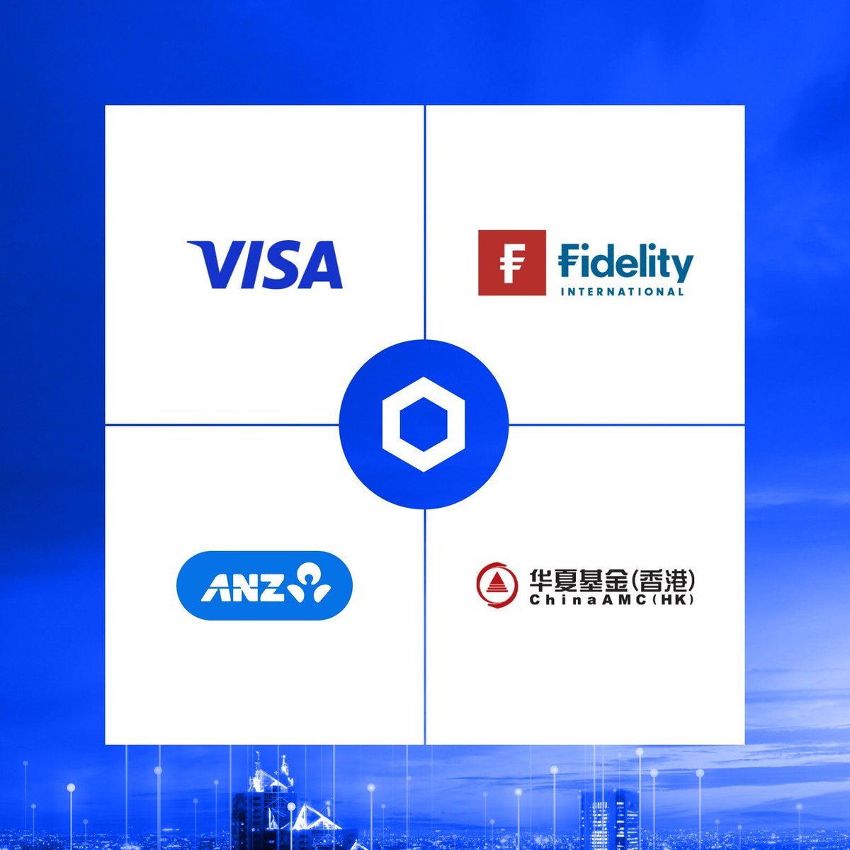 Cointelegraph's tweet photo. 🇭🇰 NEW: Visa, ANZ, ChinaAMC, and Fidelity International complete a cross-border settlement pilot powered by Chainlink under the e-HKD program. https://t.co/TeDnybxMS9
