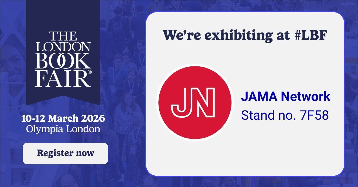 Visit the JAMA Network stand insert # to meet our team and learn about JAMA+, topic channels including artificial intelligence, women’s health, clinical research, and the clinical practice of medicine.