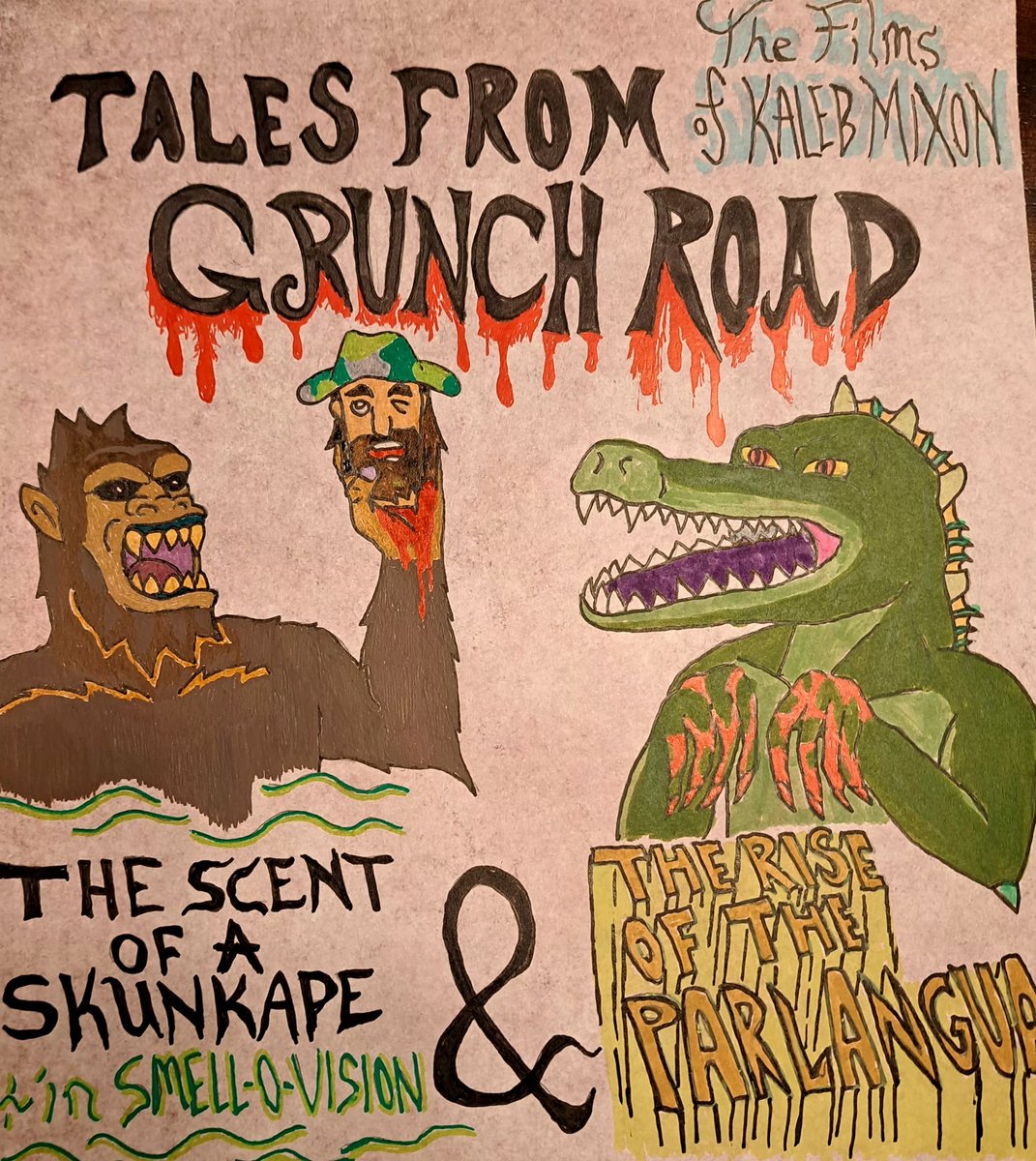 thenightclubpod's tweet photo. On the next episode we welcome filmmaker Kaleb Mixon to the show and talk about his ongoing trilogy of cryptid short films. Stay tuned!
#thenightclubpodcast #grunchroadmedia #louisiana #louisianacryptid #skunkape #parlangua #horror #horrormovies #horrorshort #shotonvideo https://t.co/HTybr3t6GP