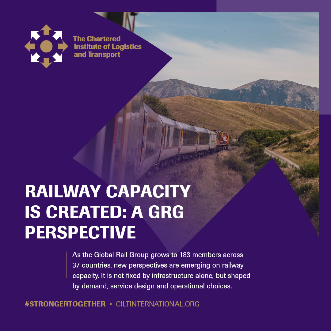 cilt_global's tweet image. Rail professionals from 37 countries are now part of the #GlobalRailGroup.

Our latest article explores a key idea: railway capacity isn’t fixed by infrastructure. It’s shaped by demand, service design and operational choices.

ow.ly/oTa550YpuzP

#RailIndustry #GRG #CILT