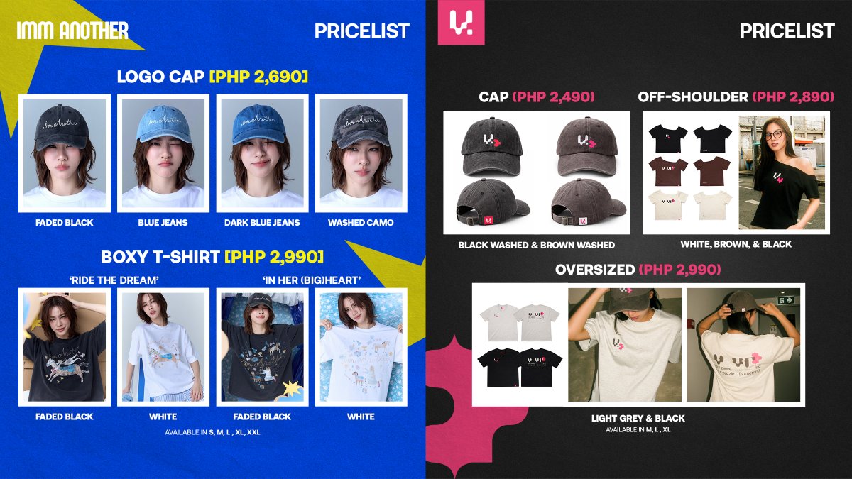 bonbonannie_'s tweet photo. IMM ANOTHER AND VURV MERCH | PH PASABUY 🧩🐎🇵🇭

IMM ANOTHER 🐎
⭐️ LOGO CAP ₱2690 + local sf
colors: faded black/blue jeans/dark blue jeans/ washed camo
⭐️ BOXY T-SHIRT ₱2990 + local sf
colors: faded black/white
sizes: S-2XL 

VURV 🧩
🔍CAP ₱2490 + local sf
colors: black washed/brown washed
🔍 OFF-SHOULDER ₱2890 + local sf
colors: white/brown/black
sizes: freesize 
🔍 OVERSIZED ₱2990 + local sf
colors: white/brown/black
sizes: M-XL 

🦋accepting orders until 03/07 | 7AM (PH time) for first batch
🦋Limited availability
🦋 ₱1,000 downpayment to secure your slot

🔗 order here: https://t.co/XlPyHkgQwW

🏷️ wts lfb emibonnie emiamily beonnnie #IMMANOTHER #VURVBKK #FIND_SOMETHING #EmiBonnie #EmiBonnieLoveSession