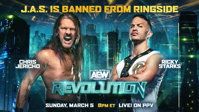 wrestle_hist's tweet photo. 3/5/2023
Ricky Starks defeated Chris Jericho at Revolution from the Chase Center in San Francisco, California.
#AEW #AEWRevolution #RickyStarks #RickySaints #Absolute #ChrisJericho #LeChampion #TheOcho #TheWizard #TheDemoGod #TheLearningTree #Y2J #LionHeart https://t.co/3fjMlIEMAY