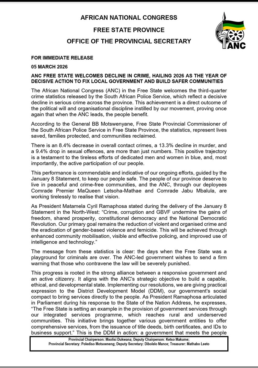 ANC Free State tweet media