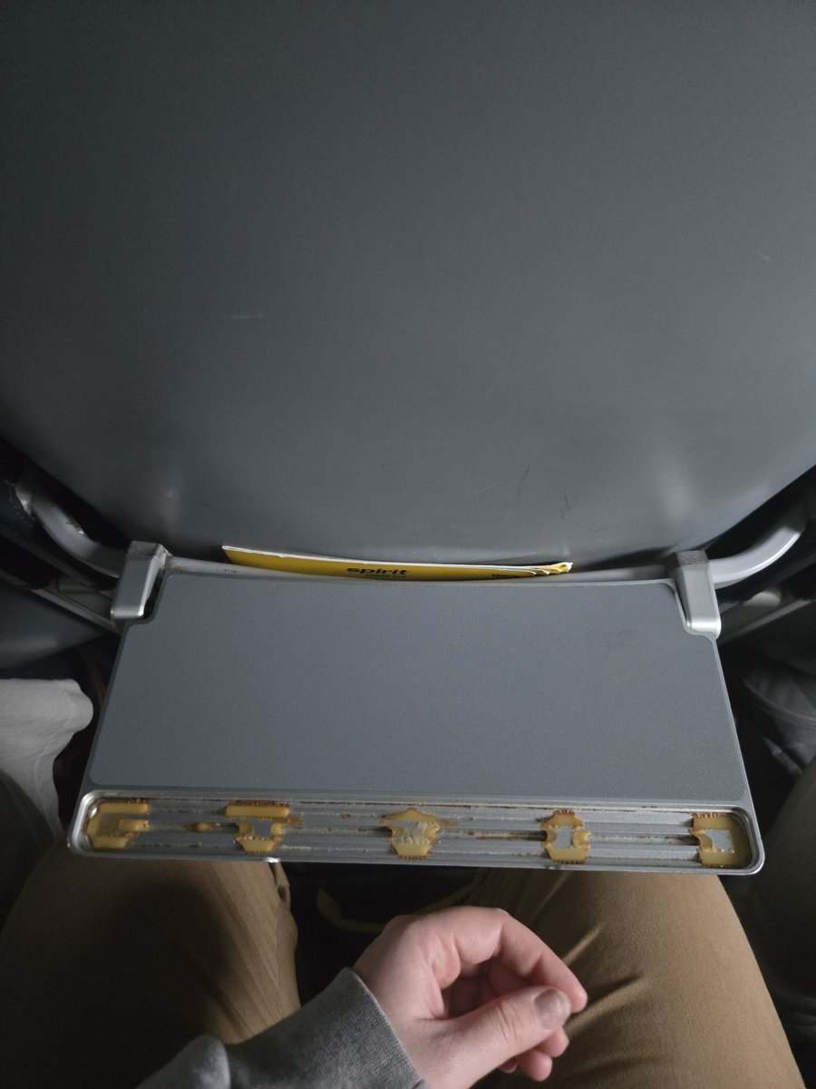 TayBro34's tweet photo. It wouldn't be a spirit air experience without free used gum with my seat. @SpiritAirlines 
I would suggest gum remover for your cleaning crew. https://t.co/JKj8CvGrEn