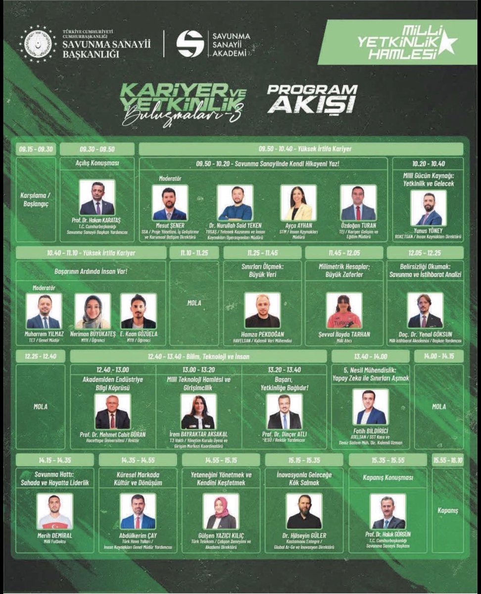 GaunEgitim's tweet photo. Kariyer ve Yetkinlik Buluşmaları-3 BAŞLIYOR!
 
🗓️ 11 Mart 2026
🕤 09.30-16.30
 
Aşağıdaki bağlantıdan kaydol, bu şansı kaçırma! 👇
 
🔗 https://t.co/1hFlMah2fQ
 
#MilliYetkinlikHamlesi #KariyerveYetkinlikBuluşmaları3

Not: Kayıt için son tarih 6 Mart https://t.co/ILwNnyT9si