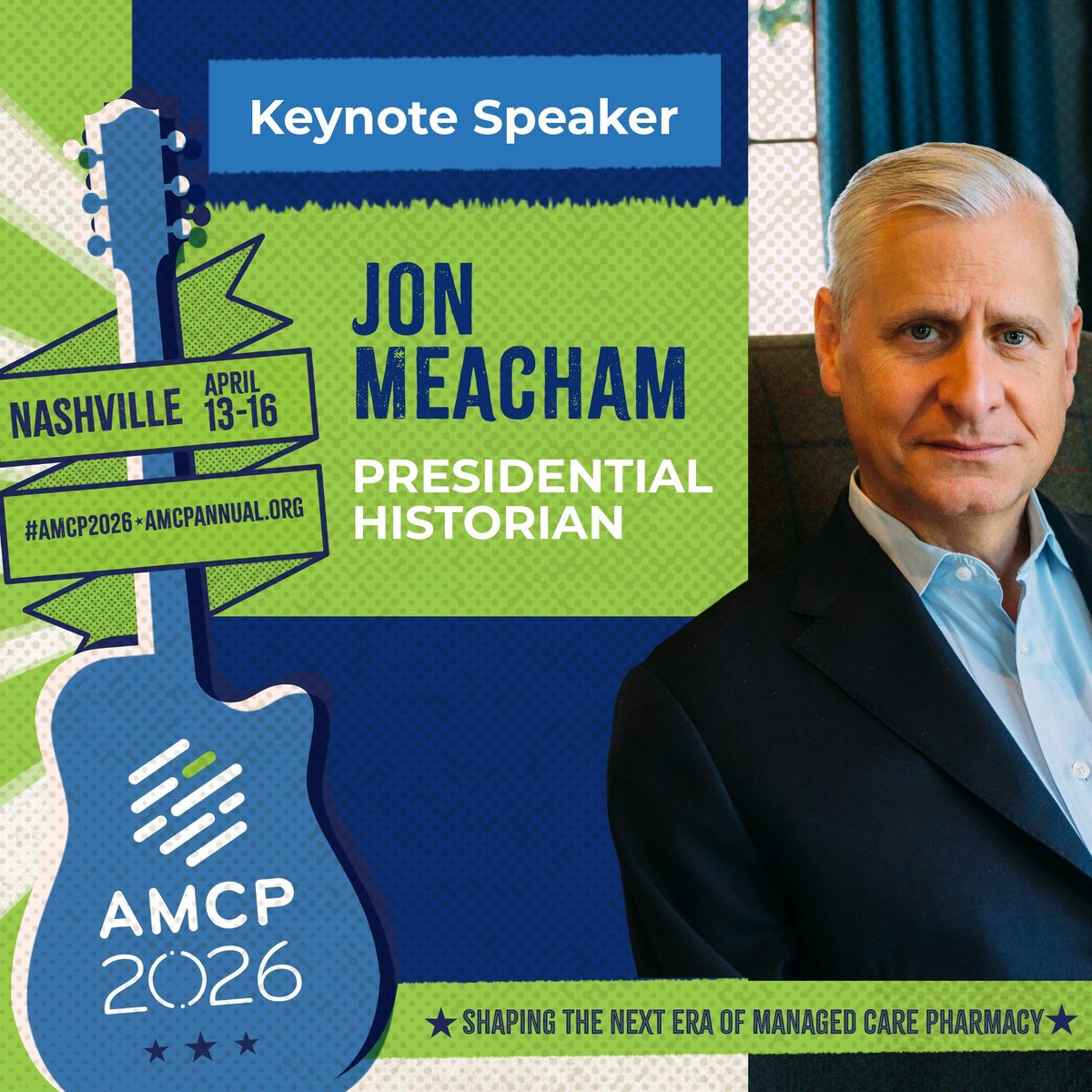 amcporg's tweet image. BIG ANNOUNCEMENT🚨🚨🚨

Jon Meacham, Pulitzer prize-winning author and Presidential Historian, Headlines AMCP 2026 on Tuesday, April 14 from 8:15-9:45am.

Register now to explore how our history informs policy: 
hubs.li/Q045Jy1q0

#AMCP2026 #WeareMCPs