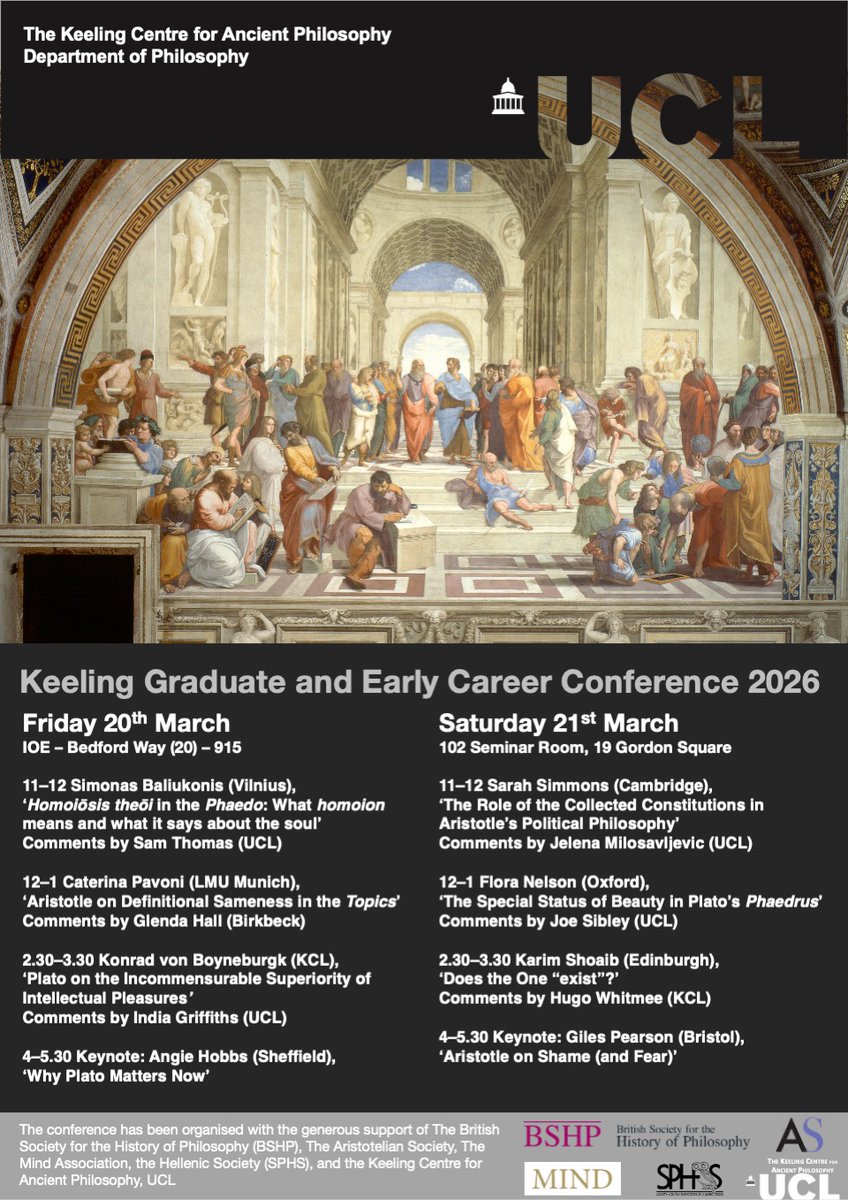 KeelingFor's tweet photo. The 2026 Keeling Graduate and Early Career Conference will be held on Friday 20th and Saturday 21st March, with Professor Angie Hobbs (Sheffield) and Dr Giles Pearson (Bristol) as keynote speakers. For further details and the full programme, see here. https://t.co/mKHjuWHbWU https://t.co/ao8Hiaqbzo