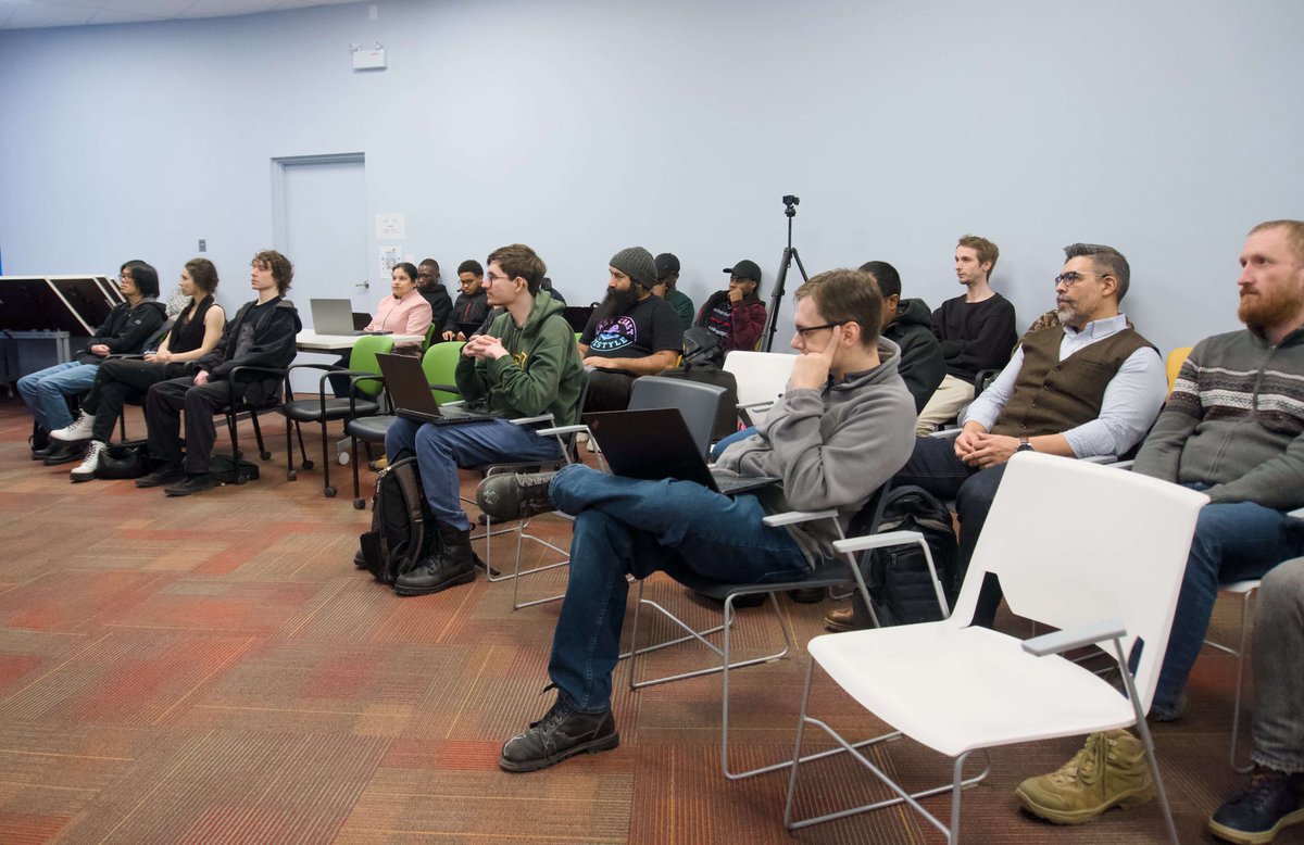 PsudoMike's tweet photo. Tonight I walked a room full of developers, designers and innovators through "How to Build an MVP in Under 48 Hours" at @VennInnovation.
10 days until Hack4Change 2026 kicks off. 48 hours.
Moncton, the future is loading.
#Hack4Change #CivicTech #Moncton https://t.co/qbLHpBcFkk