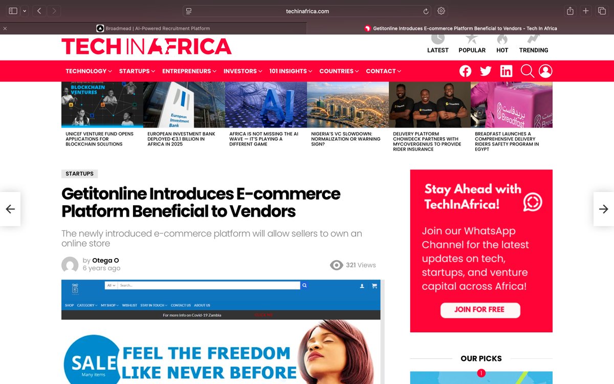Six years ago we realised our dream, ever since then ? we've been dreaming.
<a href="/getitonline_/">Getitonline.com</a>  good things are coming this year.