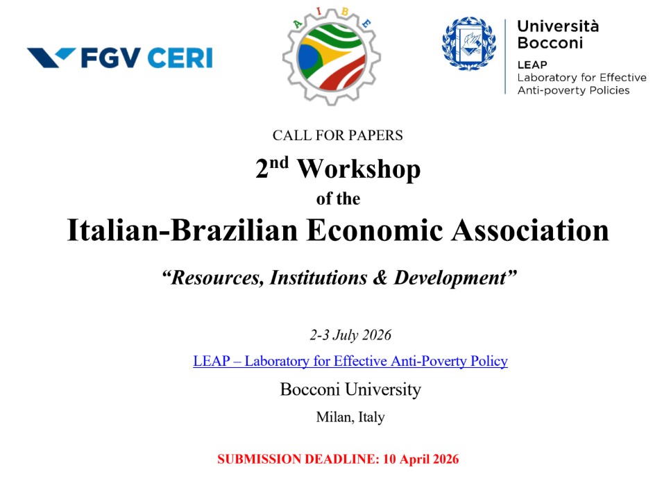 Associação Ítalo-Brasileira de Economia (AIBE) tweet media