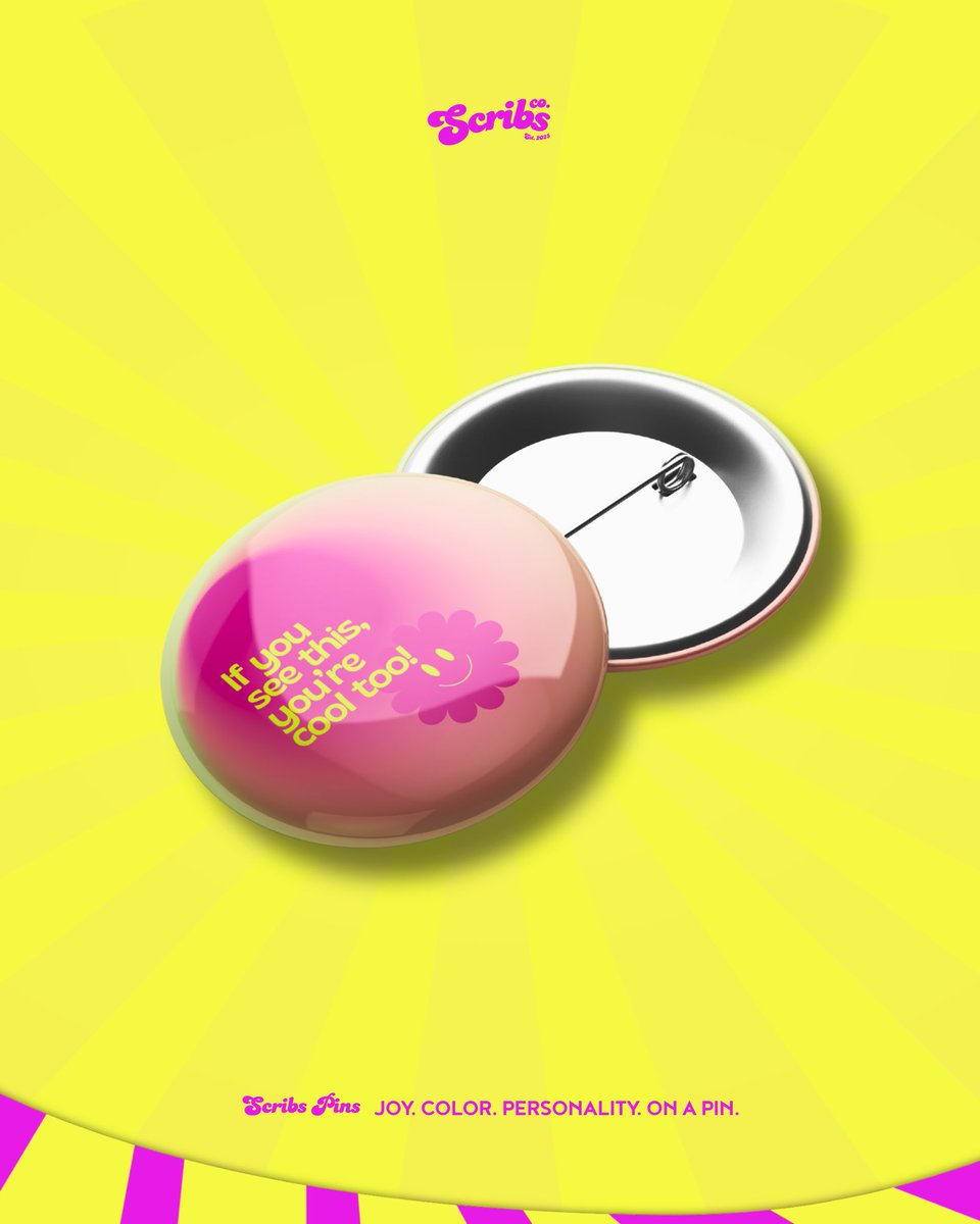 scribsco's tweet photo. Tiny pins. Big personality.

The kind of detail that instantly makes your tote, jacket or ‘fit more interesting.

#2,500 each.
Pick your favorite  or three https://t.co/ybklUztyj3