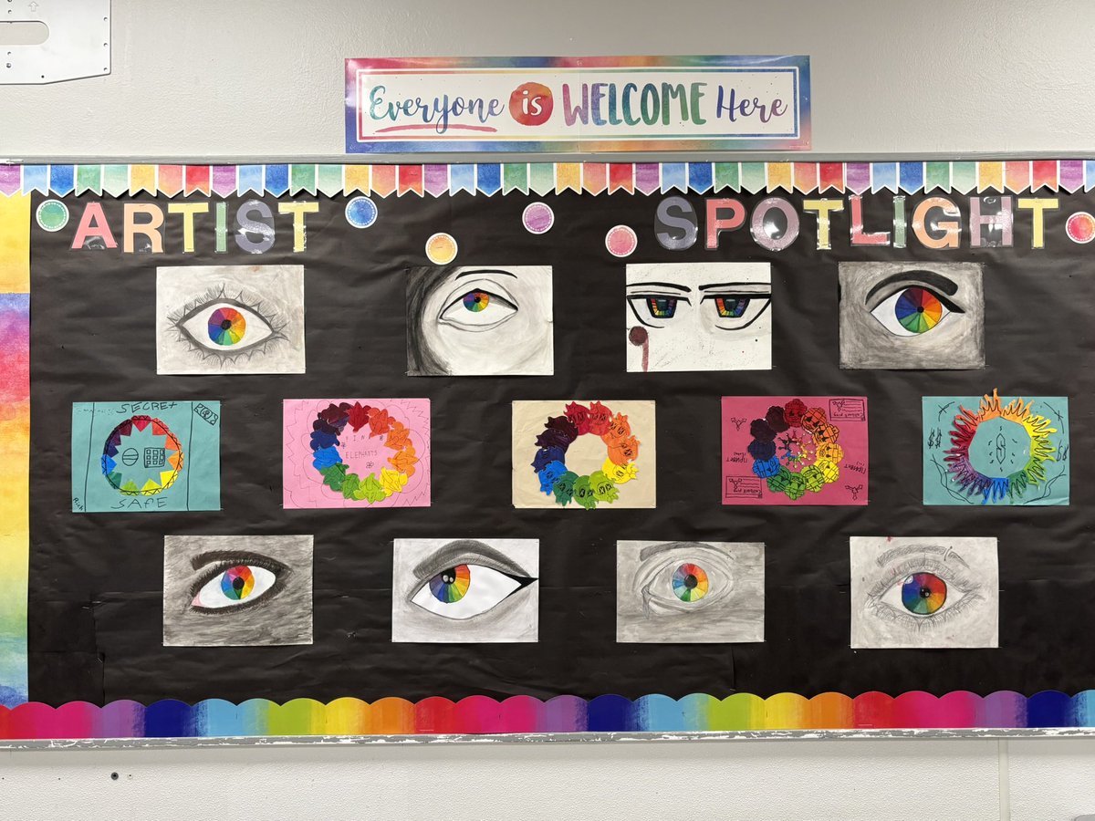 ArtistMSample's tweet photo. Sharing our wonderful student art exhibit again in celebration of #bigartday26 now including photos of our students (AMAZING) clay masks! 🥰 @katyisd @KatyISDFineArts @mdjhpanthers https://t.co/BIsVL7nvAT