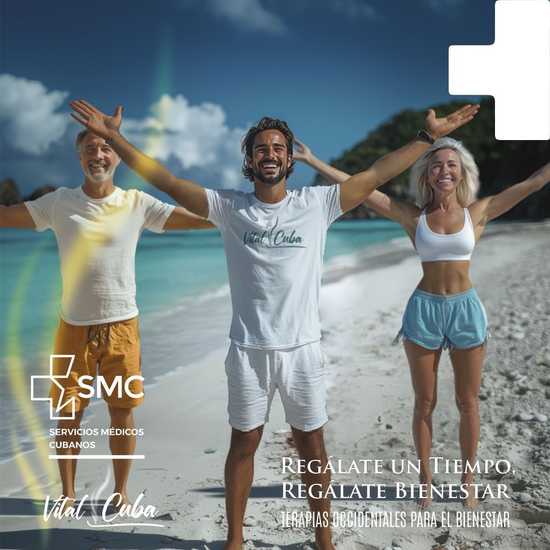 💆¿Estrés? ¿Cansancio?
🌞  Regálate tiempo, regálate bienestar.

Terapias personalizadas en Cuba 🇨🇺 para restaurar tu cuerpo y tu mente.
📍 Hoteles + centros de calidad de vida
🔗 Más info: bit.ly/3xs6n95

#BienestarCuba #TurismoDeSalud #RegálateBienestar