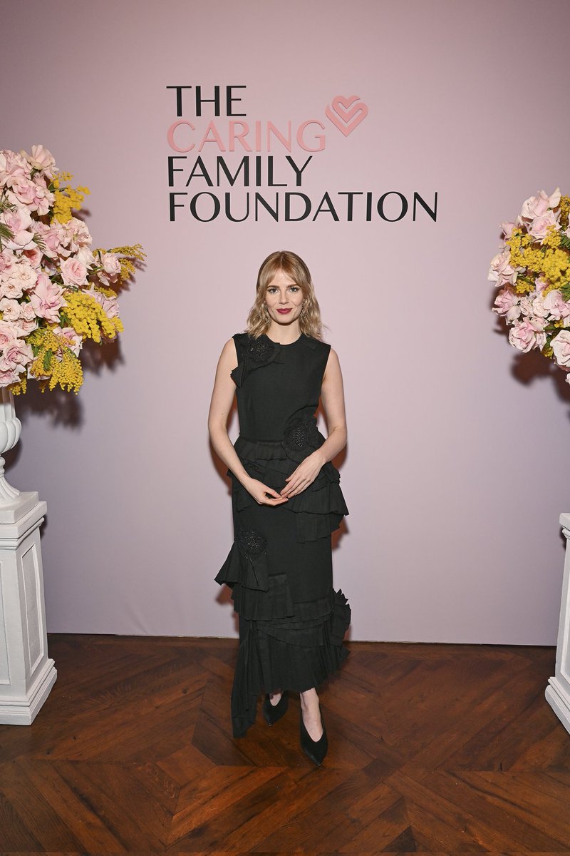 Lucy Boynton na celebração de Dia da Mulher promovida pela Annabel's x The Caring Family Foundation's hoje, 05, em Londres.