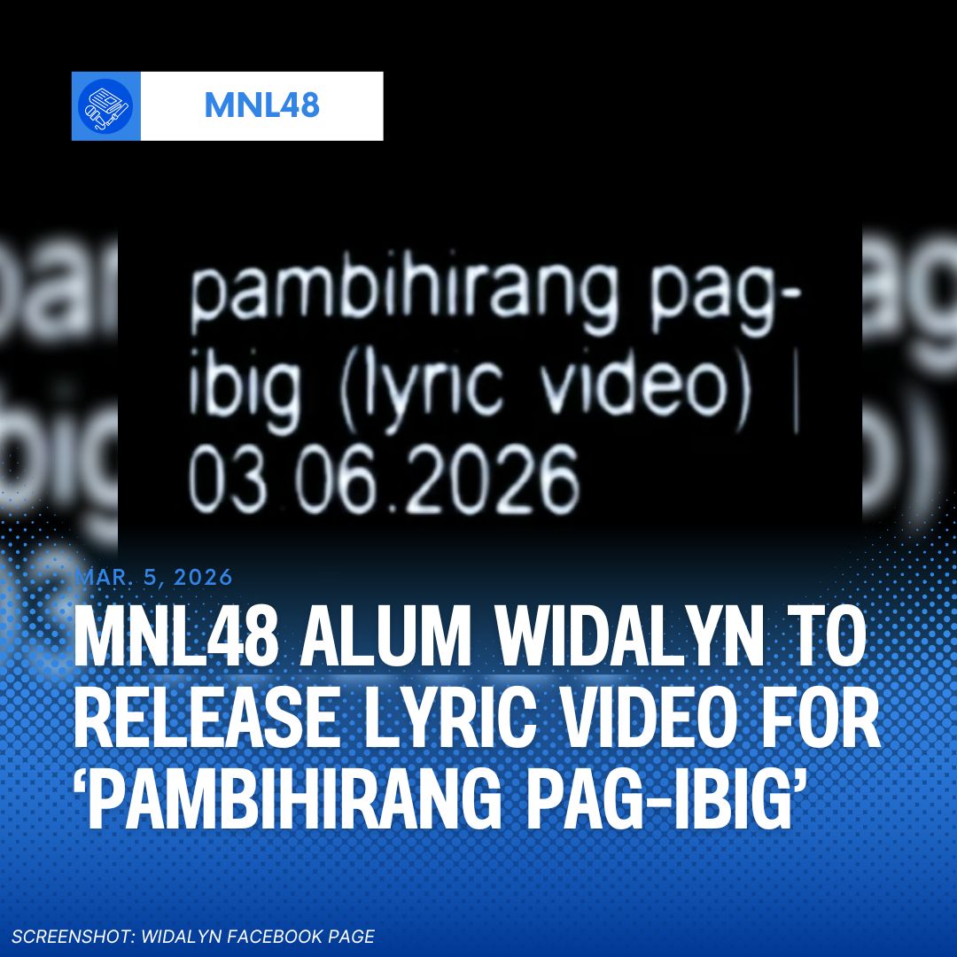 mokugekishanews's tweet photo. MNL48 alumna Widalyn Pateña announced on her Facebook page today (March 5) that she will release the lyric video of her song, Pambihirang Pag-ibig, on her YouTube channel tomorrow, March 6.

#widalyn #pambihirangpagibig https://t.co/N5RpzKZngz