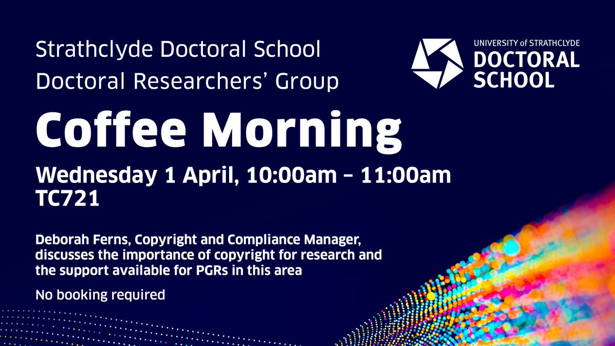 Strathclyde Doctoral Researchers Group (StrathDRG) tweet media