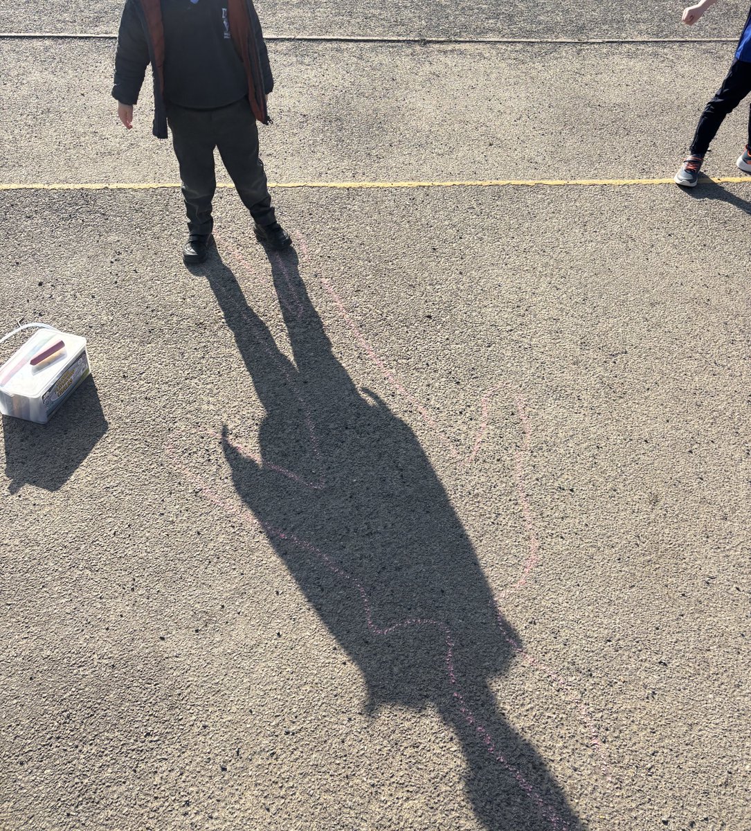 Whitchurch1's tweet image. Willow class have been looking at shadows today as part their weather topic.  #wpsscience
