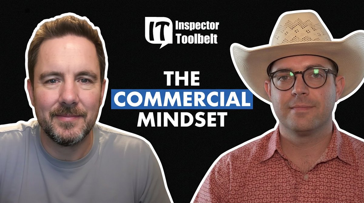 ITB_Software's tweet photo. Commercial inspections require a different mindset. Lance Coffman discusses why commercial inspections are their own industry. Listen here: https://t.co/2R1fnVxxim https://t.co/Rj7JE2XaTb