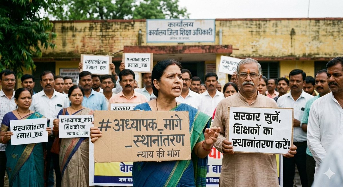 शिक्षा का दीप जलाने वाले पथ प्रदर्शकों (तृतीय श्रेणी अध्यापकों) के स्थानांतरण शीघ्र किए जाने चाहिए। 
<a href="/BhajanlalBjp/">Bhajanlal Sharma</a> <a href="/Bhajanlalofc/">Office Of Bhajan Lal Sharma</a> <a href="/madandilawar/">Madan Dilawar</a> <a href="/narendramodi/">Narendra Modi</a> <a href="/narendramodi_in/">narendramodi_in</a> <a href="/PMOIndia/">PMO India</a> <a href="/RajCMO/">CMO Rajasthan</a> <a href="/rajeduofficial/">Dept of Education, Rajasthan</a>
#अध्यापक_मांगे_स्थानांतरण