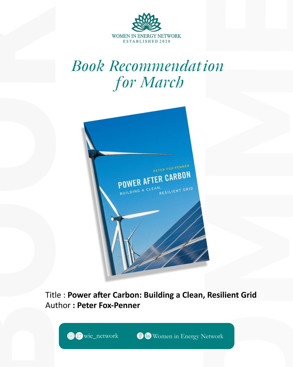 Thursday Book Recommendation

Title: Power after Carbon: Building a Clean, Resilient Grid

Author: Peter Fox-Penner

#ClimateAction #CleanTech #PowerSector #EnergyPolicy #Decarbonization #ProfessionalDevelopment