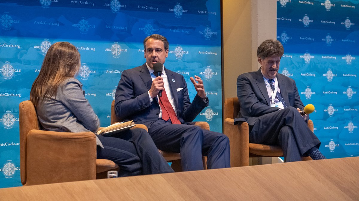 arcticcircleorg's tweet photo. Thomas Dans discussed #Greenland’s historic importance to the United States and emphasized its continued strategic role in Arctic security 🇬🇱🇺🇸

@TomDansCFA,@US_ARC

#ACRF26 https://t.co/tGKxFynNdm
