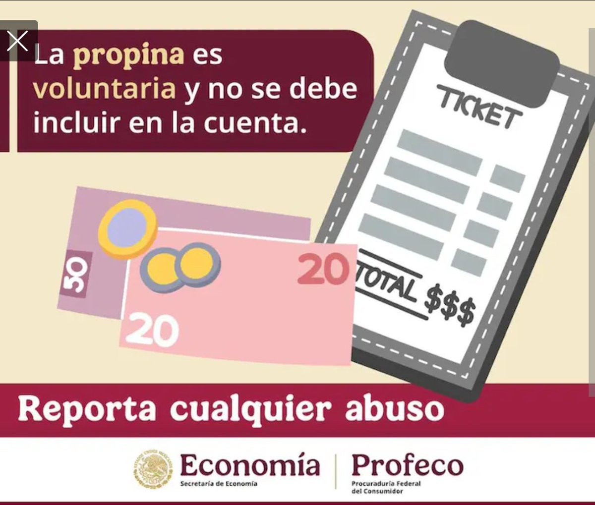 efre_nrt's tweet photo. @DiegoRoyet29 Obligatoria no es, lit les lavaron tanto el cerebro que prefieren exigirle al cliente propina que a su jefe un salario digno. https://t.co/HNVCqHFfzt