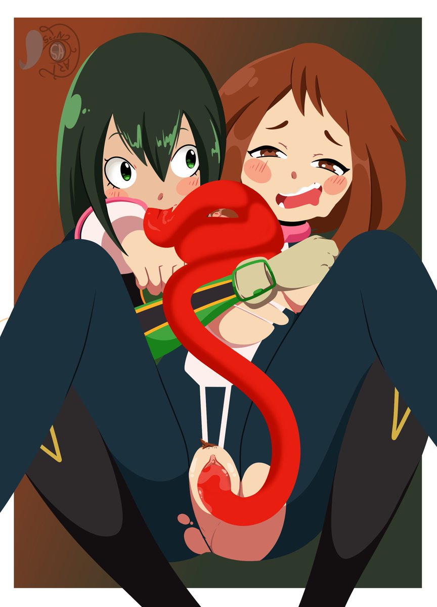 Tsuyu and Uraraka