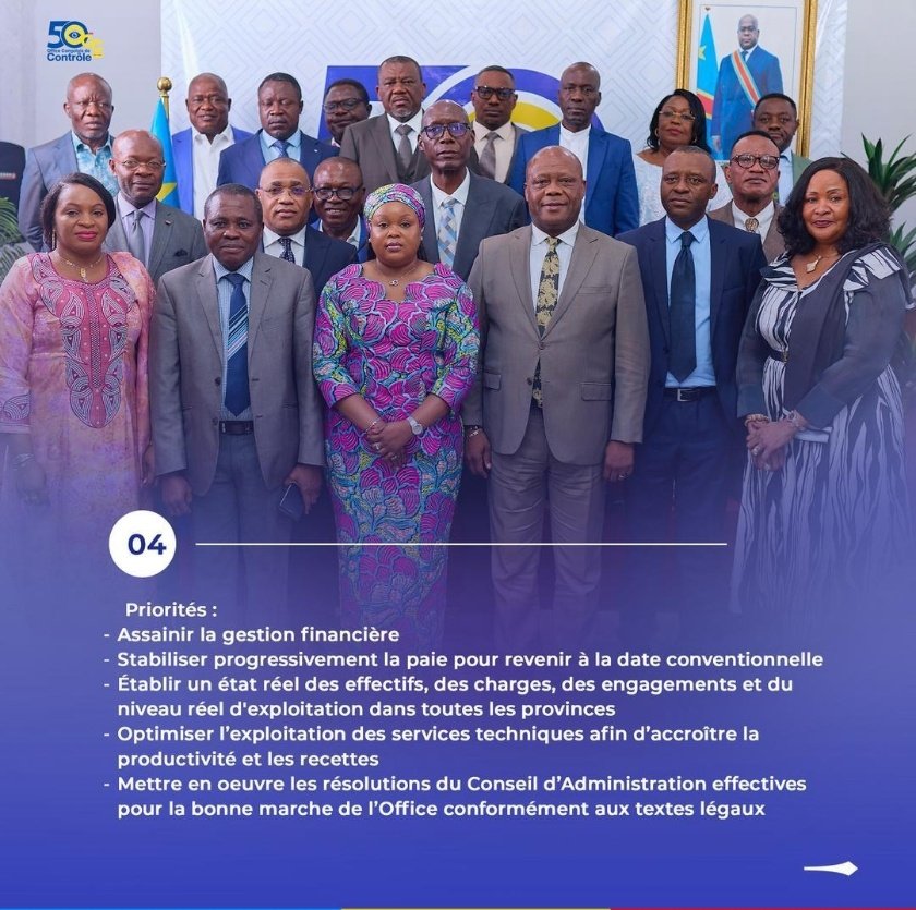 laguerrie's tweet image. La directrice generale ai de l’#OCC Mm @CMuabilu a présidé ce jeudi une réunion de direction avec des différents responsables de l’OCC en province et aussi les chefs des départements centraux , l’assainissement de la gestion et autres points etaient au cœur de l’echange