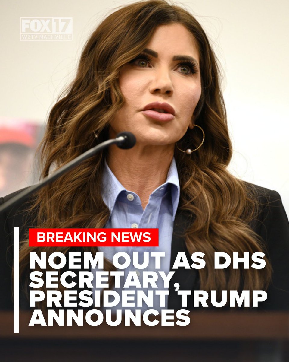 FOXNashville's tweet photo. #BREAKING Trump names Oklahoma Sen. Markwayne Mullin as new DHS secretary. https://t.co/DRgdcOFPgH

(AP Photo) https://t.co/OnVy4cVWlP