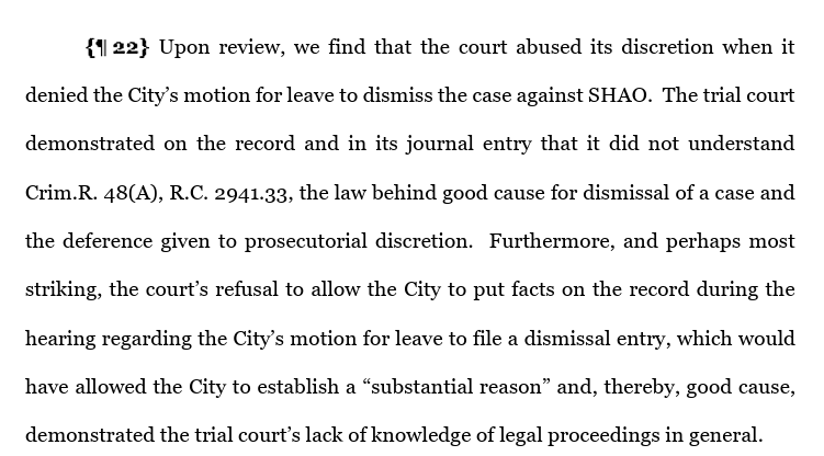eheisig's tweet photo. This is what Ohio's Eighth District Court of Appeals wrote today about ex-Cleveland Housing Court Judge W. Moná Scott.

I'm not sure I've ever seen an appeals court say a judge showed a "lack of knowledge of legal proceedings in general." https://t.co/69QPKga7ov