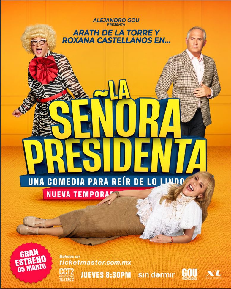 Semanas de ensayo.
Textos memorizados.
Chistes afinados.
Un elenco increíble.

Hoy por fin vuelve al escenario La Señora Presidenta.
Y sí… esta temporada viene renovada. 🎭