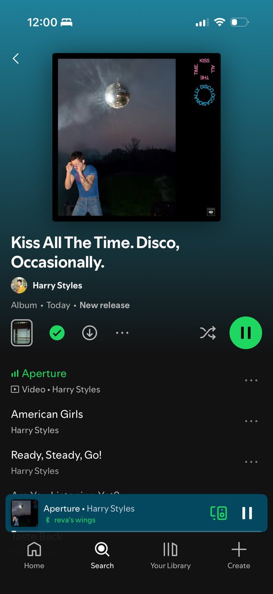 n0ty0da's tweet photo. Kiss all The Time. Disco, Occasionally.
it’s out! HS4 
#HarryStyles #KATTDO #HS4ATMIDNIGHT https://t.co/UCY3M2AEMy