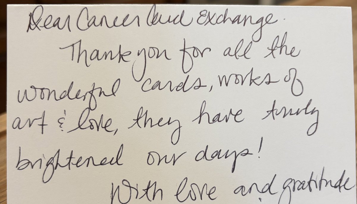 To brighten the day of someone facing cancer, donate today at cancercardxchange.org. 
❤️
