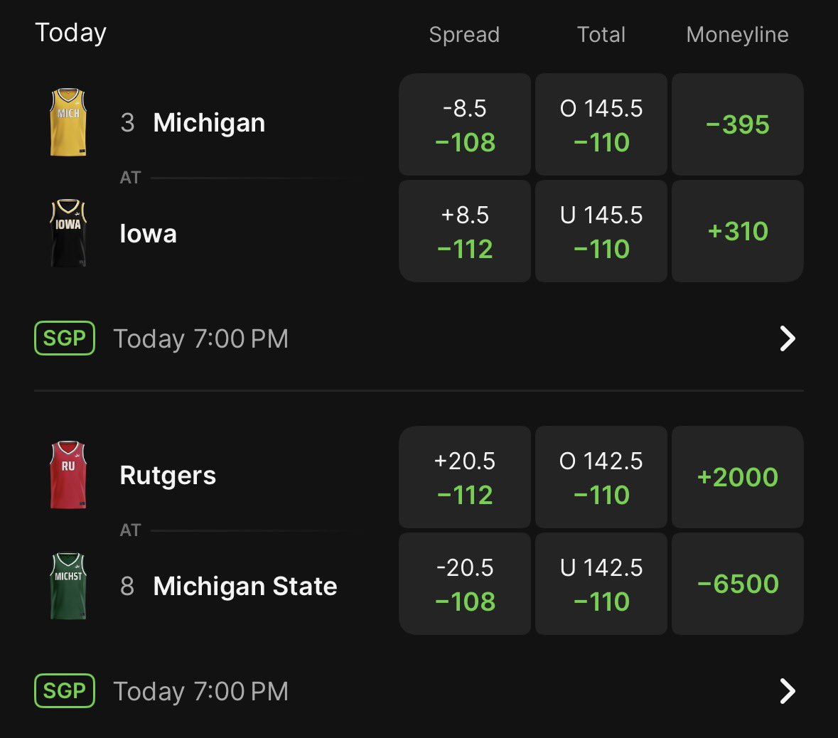 🚨10 UNIT #NCAAB SUPERMAX BANKROLL BUILDER LOCK OF THE NIGHT🚨

BACK AT IT WITH 3 WINS IN A ROW AND NOW WE HAVE A EZ CASH WINNER TONIGHT

Sending to everyone that LIKES

(Must follow <a href="/blazer_vegas/">Vegas Blazer</a>)

⬇️FREE VIP PACKAGE⬇️
dubclub.win/checkout/34609…

#GamblingX