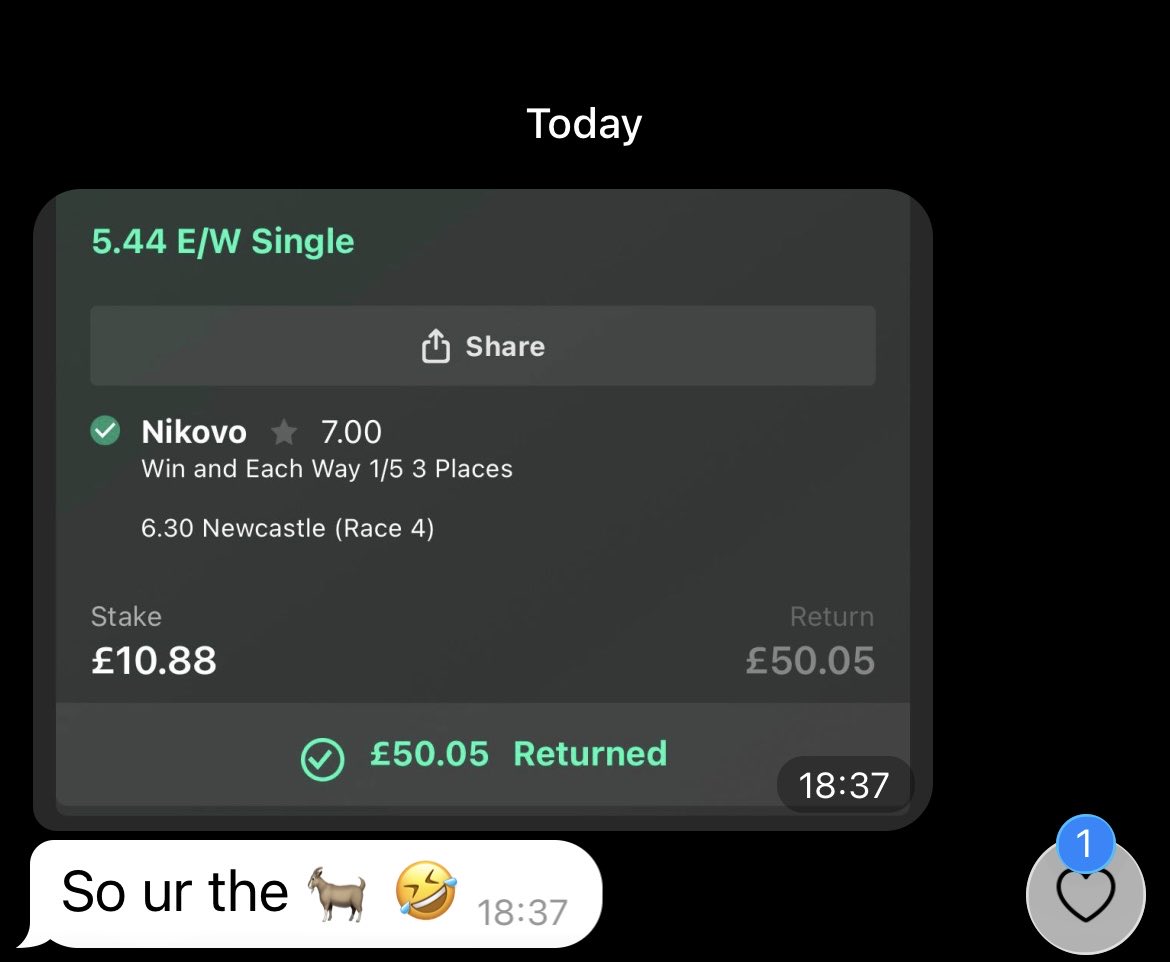 Tomssportsserv's tweet photo. Back to back 6/1 winners

Beautiful scenes 😍😍

If you’d like to try out the free page for Cheltenham feel free to have a look. As always the best bets (including this one) was tipped 24 hours in advance to vip members

Free page 👉🏻 https://t.co/shgrJjVvS6 https://t.co/SSwvF1m2m5