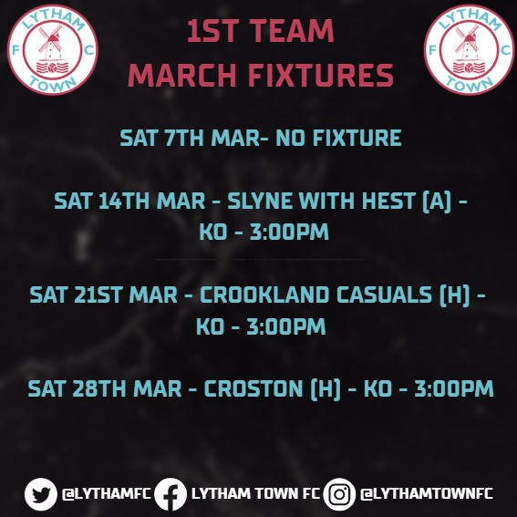 LYTHAM TOWN FC tweet media