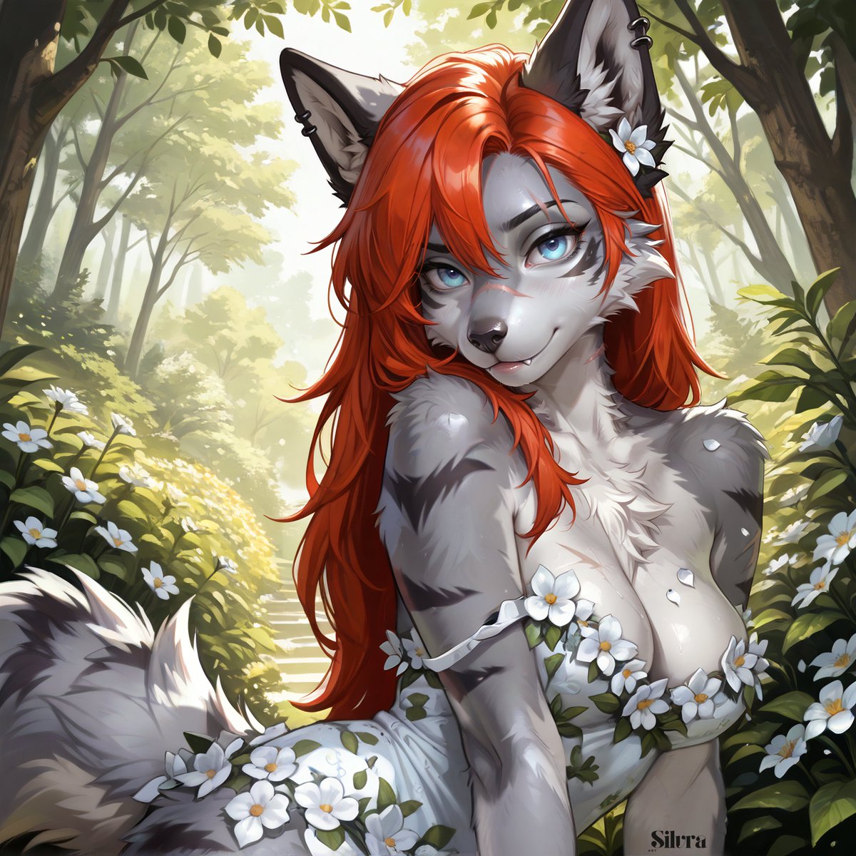 QT: #FAIkeFlowers

Cherry &amp; Ashi in there new flower dresses! 🌸

#furry #furryart #furryAI #AIart #AIgenerated #furryartist #anthro #digitalart #furryfandom #furrycommunity #aifurry #AIart︎ #furryoc #furryartists #furrycommunity