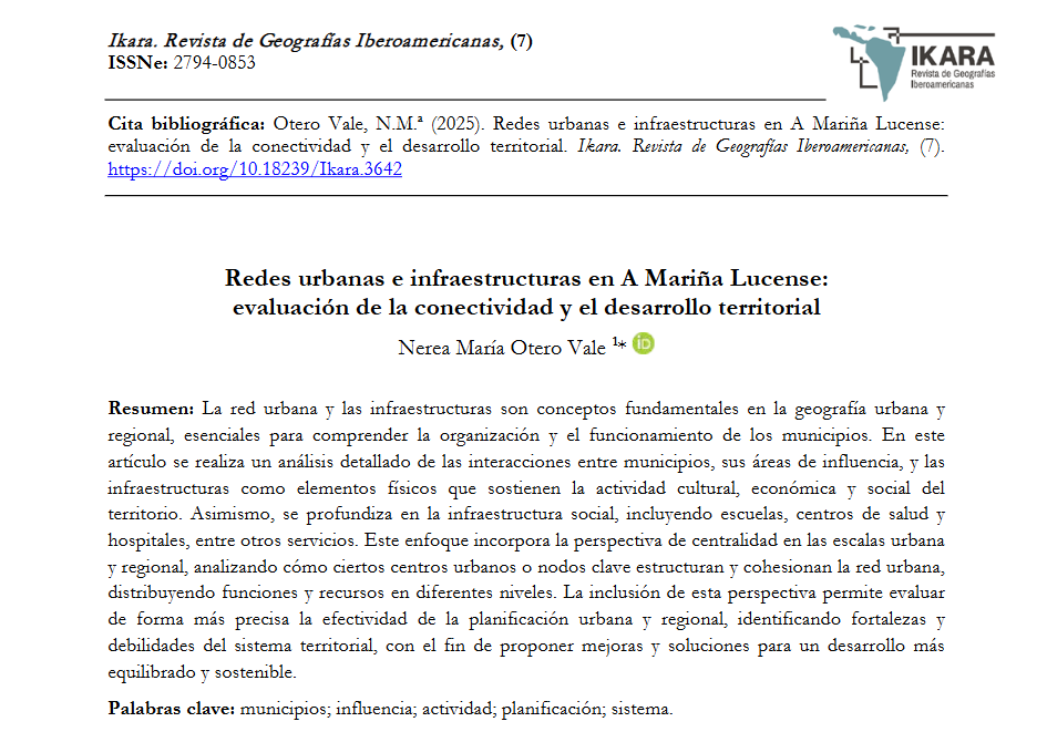 RevistaIkara's tweet photo. 🖋️Redes urbanas e infraestructuras en A Mariña Lucense: evaluación de la conectividad y el desarrollo territorial

👩‍💻Nerea María Otero Vale
🏫Universidade de Santiago de Compostela @grupoANTE

DOI: https://t.co/7JJ0KuJKx2 https://t.co/LFgJ5ayfZR