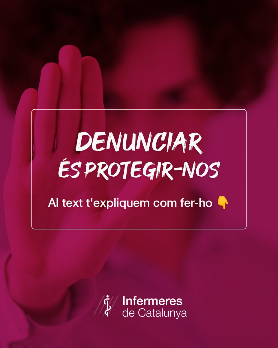 CatInfermeres's tweet photo. 🚨 Denunciar és protegir-nos

👩‍⚕️👨‍⚕️ Cap agressió és “part de la feina”
L’ICS i el SISCAT disposen d’una plataforma única per registrar agressions: OSVASC, l’Observatori de Situacions de Violència en l’Àmbit Sanitari de Catalunya.
Amb OSVASC, tot el sistema sanitari públic català unifica les notificacions per analitzar millor els casos, reforçar la prevenció i garantir que cada agressió té seguiment i resposta.

💥 Si pateixes violència, DENUNCIA.
🔗 Notificar no és burocràcia: és posar llum, generar dades, exigir canvis i protegir-nos com a col·lectiu.
➡️ Totes les notificacions d’agressions a professionals es fan exclusivament a OSVASC
❌ Queda substituït qualsevol sistema intern anterior
📧 Les persones notificadores i gestores reben un correu per activar el seu usuari

🌐 Accés a OSVASC
https://t.co/DAONfxcT8u

🎥 Vídeo explicatiu (ICS)
https://t.co/aOtGzvAIHD

✊ Les agressions no són tolerables. Denunciar és un acte de cura col·lectiva. Protegim-nos. Protegim la professió.

#ViolènciaZero #SISCAT #ICS