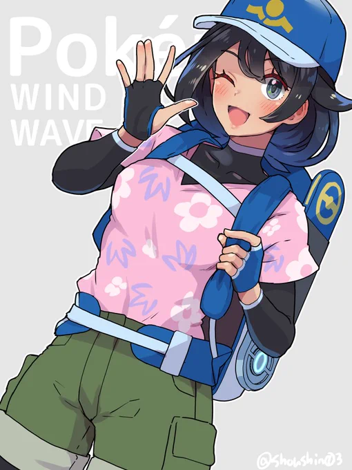 かぜなみちゃん(仮)絵完成。