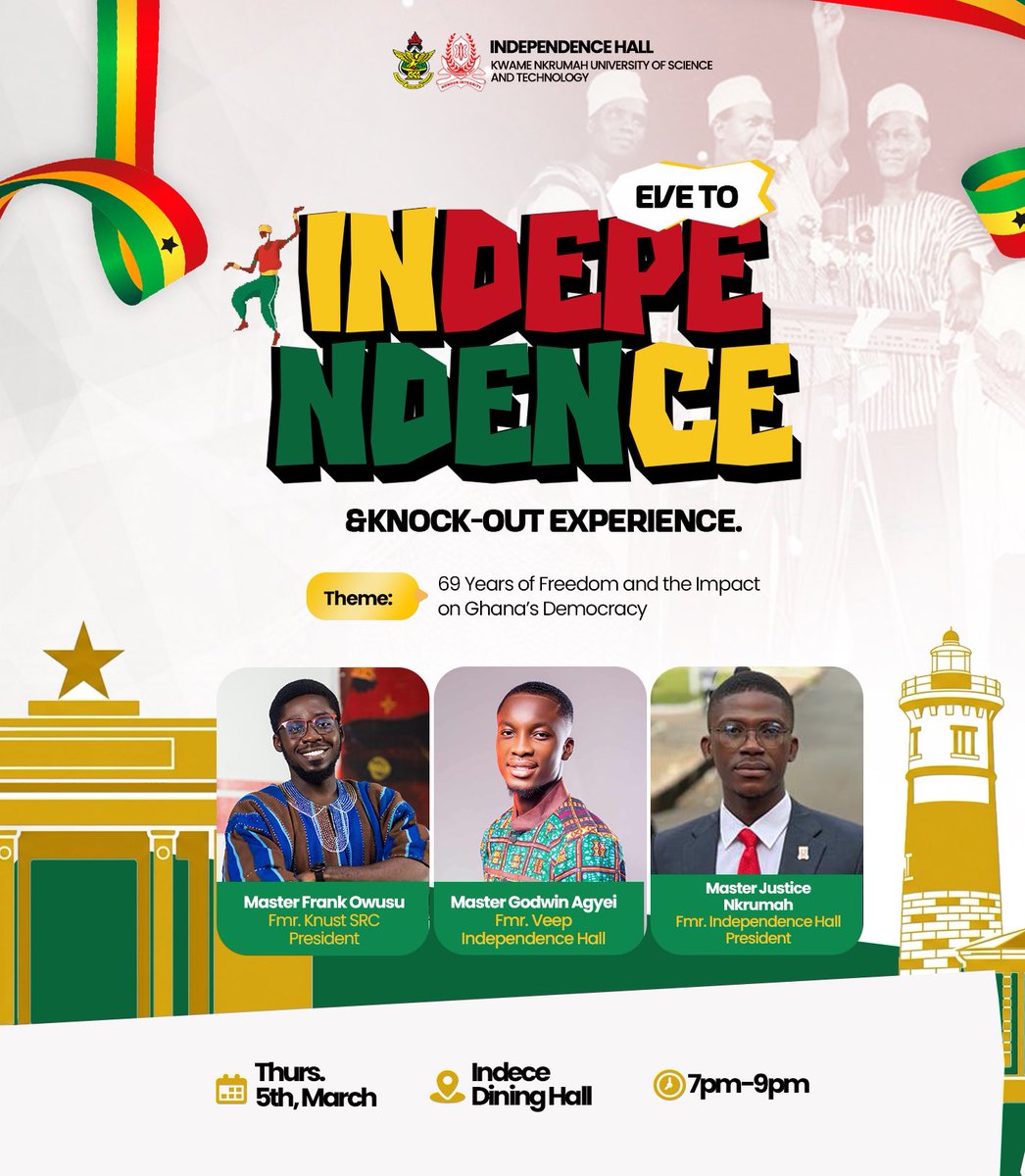 OFFICIAL INDEPENDENCE HALL KNUST tweet media