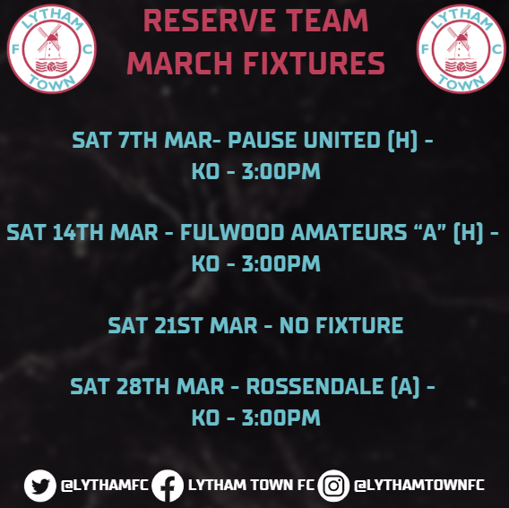 LYTHAM TOWN FC tweet media