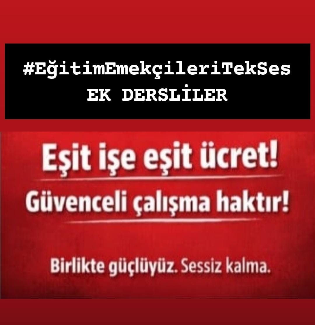 Eğitimde taşın altına elini koyan binlerce ek dersli eğitim emekçisi artık çözüm bekliyor.
#EğitimEmekçileriTekSes
EK DERSLİLER
<a href="/mebpersonel/">MEB Personel</a> <a href="/cengizmete/">Cengiz Mete</a> <a href="/Yusuf__Tekin/">Yusuf Tekin</a> <a href="/sondakika/">SON DAKİKA</a> <a href="/nowhaber/">NOW HABER</a> <a href="/atvcomtr/">atv</a> <a href="/RTErdogan/">Recep Tayyip Erdoğan</a>