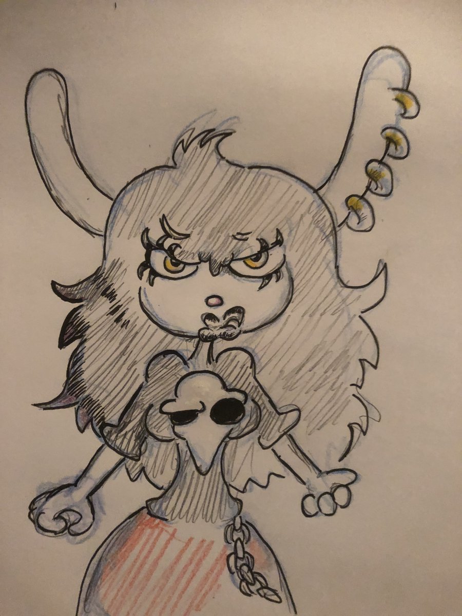 deviantart.com/krispinus/art/… #originalcharacter #anthro #traditionalart #traditionaldrawing #drawing #inked #colorpencil #colorpencils #bunny #bunnygirl