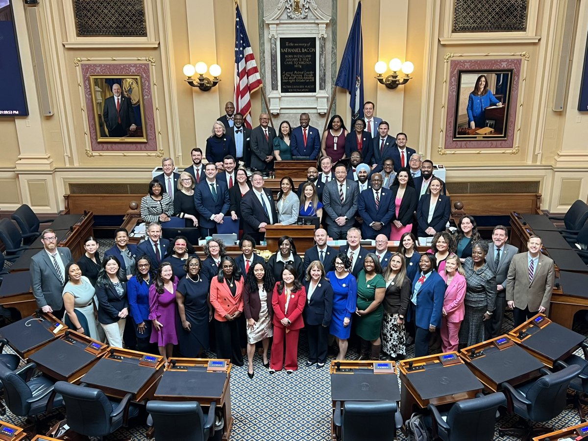 DavidReidVA's tweet photo. The diversity of the Commonwealth is reflected in the 64 members who make up the Virginia House Democratic Caucus. https://t.co/93rAIqusqI
