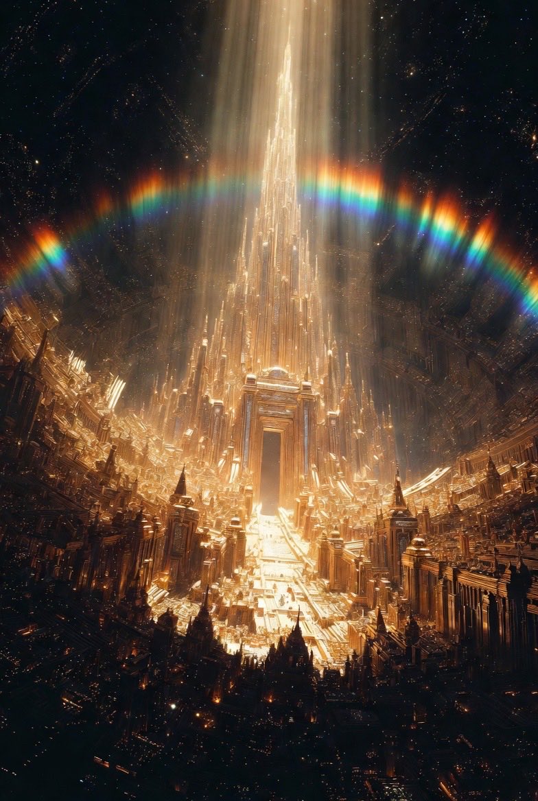 And I saw the holy city, the new Jerusalem, coming down out of heaven from God.

It was prepared like a bride dressed for her husband.

Revelation 21:2