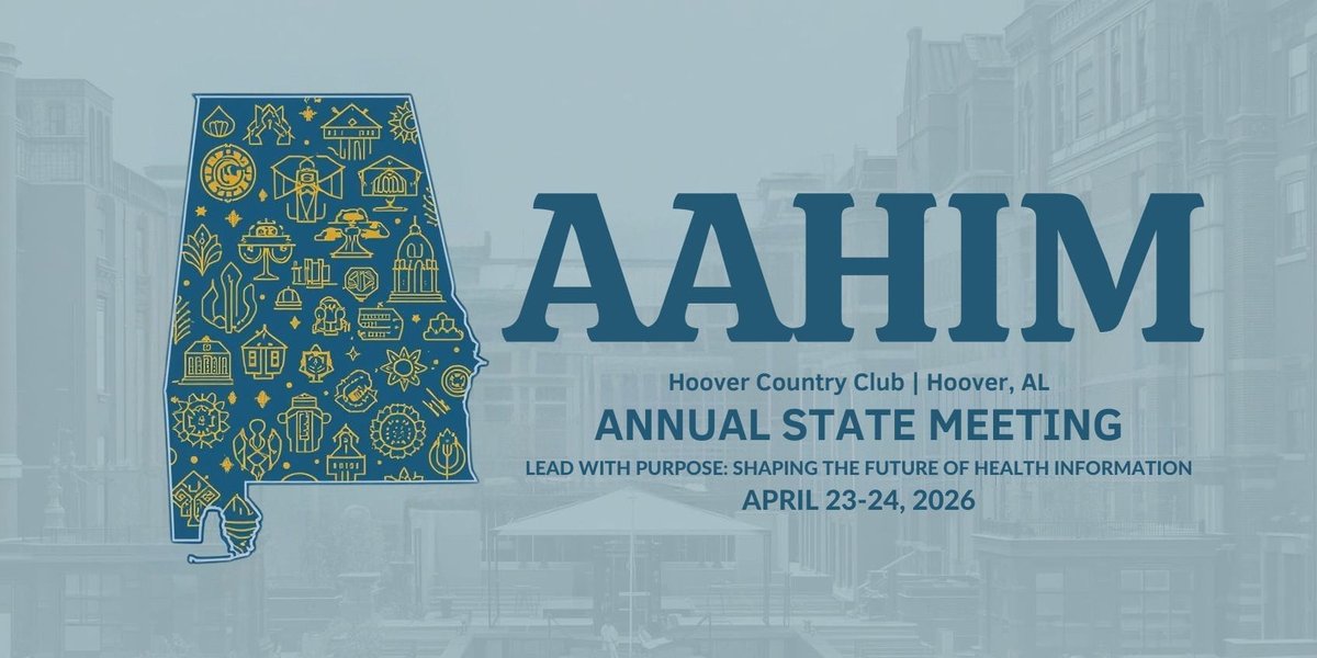 AAHIM_'s tweet photo. Save the Date: AAHIM State Meeting | April 23–24, Hoover Country Club. Get more details about our meeting at https://t.co/CPbrsAdcaV. https://t.co/WONjfGOxQn