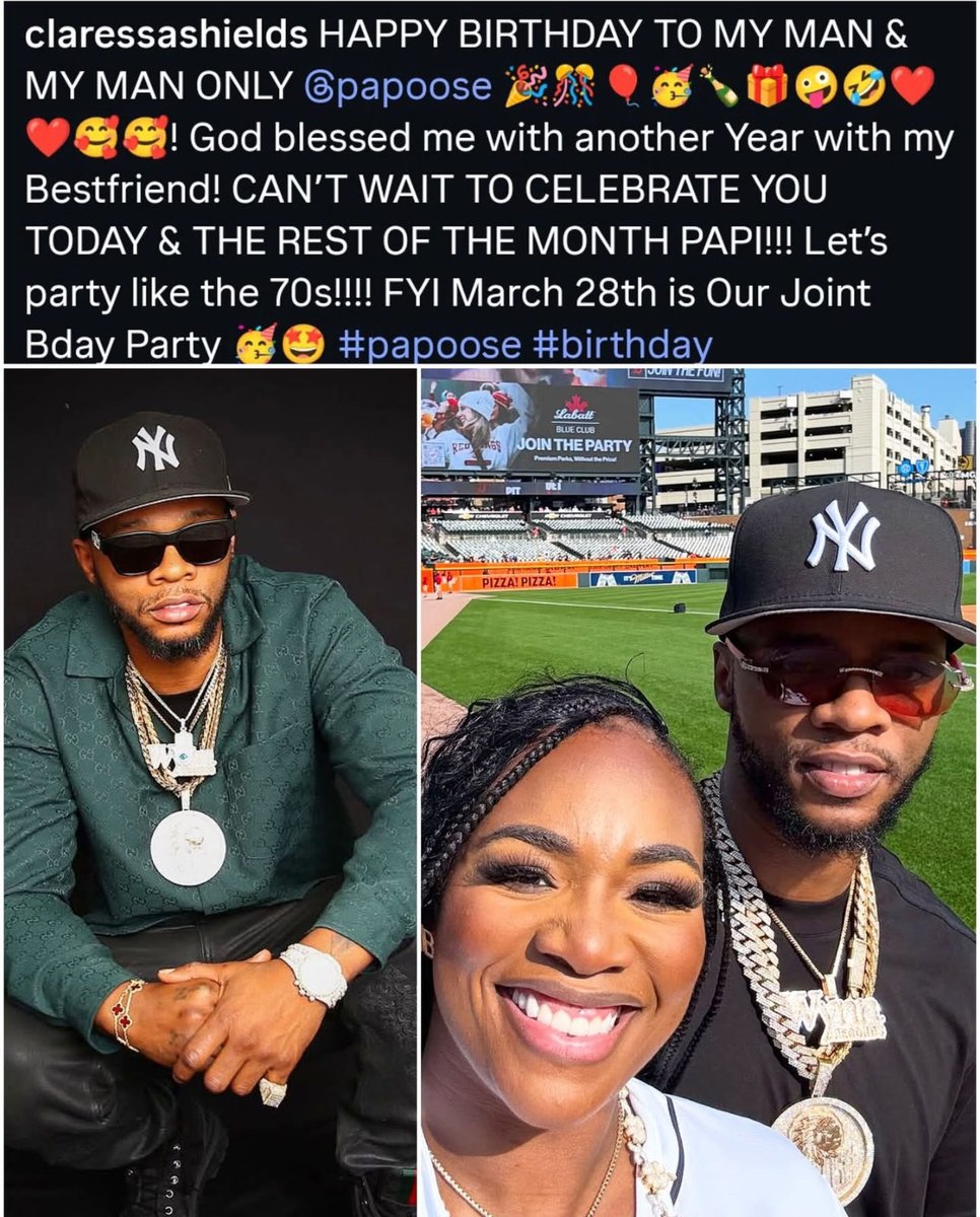 esegbona_luis's tweet image. 🚨Breaking News ❤️❤️❤️
Claressa Shields just showed love to her man Papoose as he celebrates his 48th birthday 🎂👏🏾