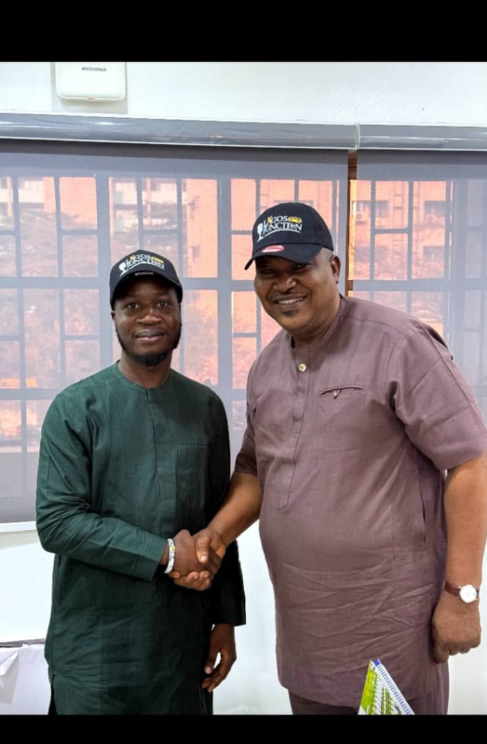 The Permanent Secretary, Ministry of Information and Strategy, Mr Olanrewaju Bajulaiye received the Chief Executive Officer of Lagos Junction Media and Communications Limited, Mr Olaniyan David Adeyanju on a courtesy visit to strengthen strategic collaboration.

The meeting